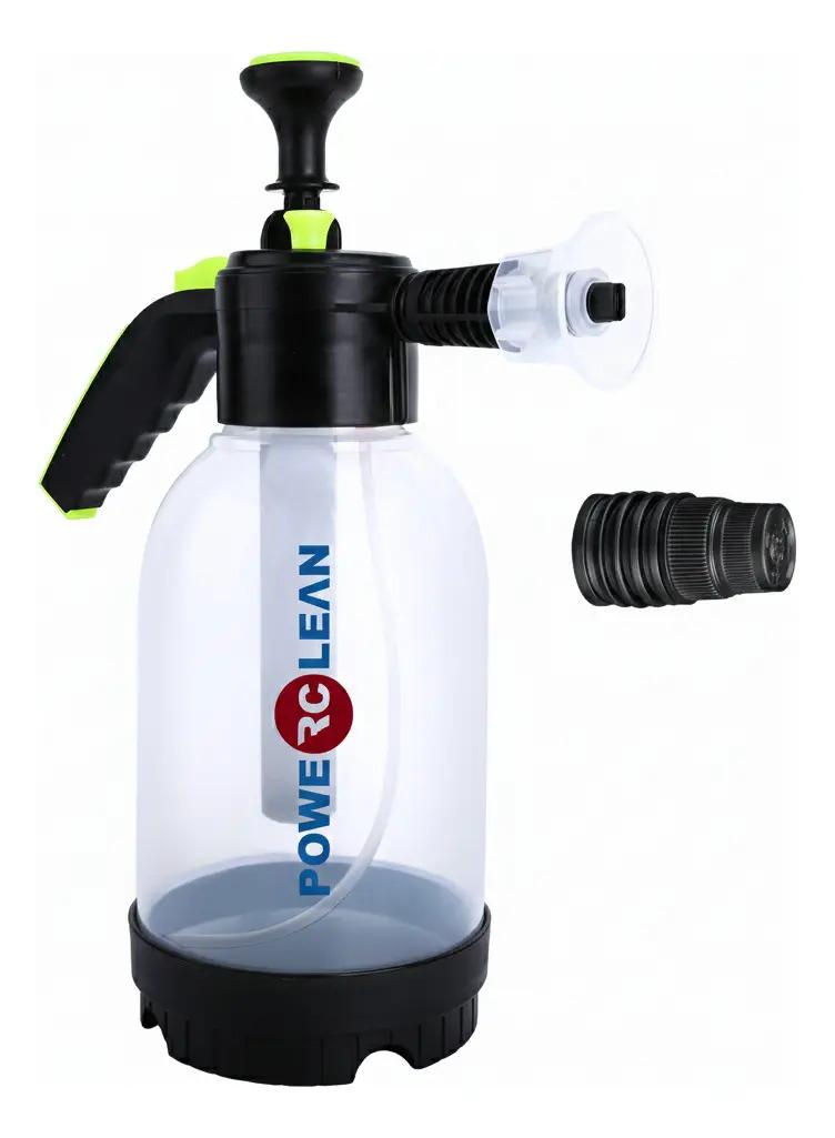 PULVERIZADOR ESPUMA TRANSPRENTE/NEGRO 2 LT C/DOBLE BOQUILLA