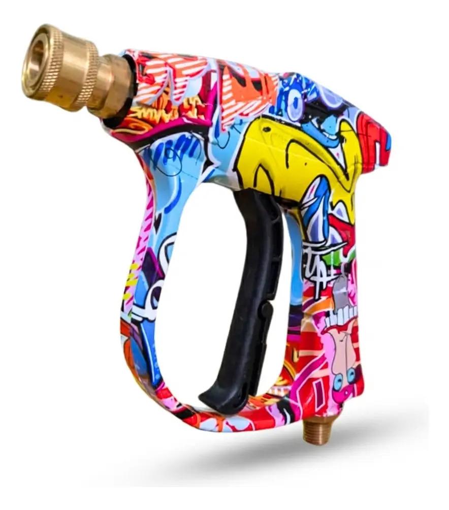 PISTOLA CORTA MULTICOLOR 150 BAR M14 + ACOPLE RAPIDO 1/4