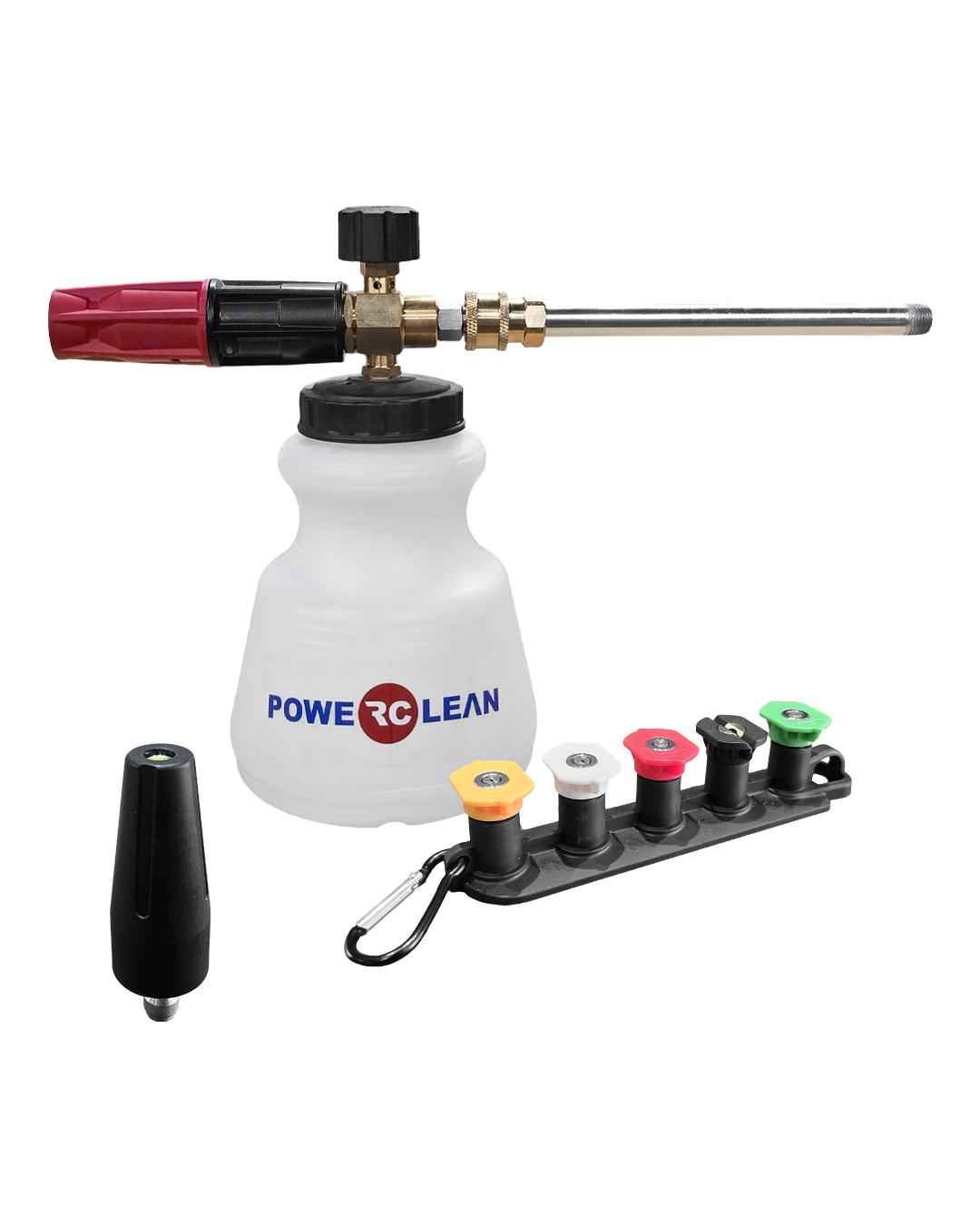 KIT FOAM LANCE BRONCE 1 LT + LANZA CORTA + 5 PICOS QC + PICO ROTOJET