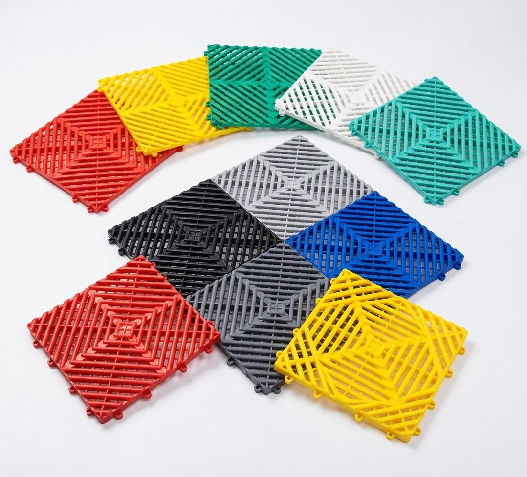 BALDOSA REJILLA PLASTICA GRIS