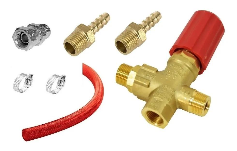 Valvula Reguladora Bypass Vr54 Completa Con Racords Manguera Y Abrazaderas
