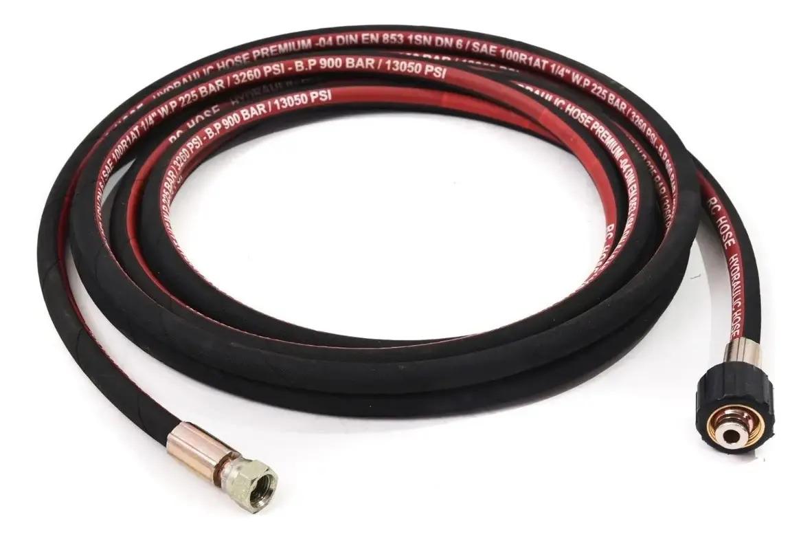 MANGUERA R1 1/4 Agua Fria 6 MTS Con Terminales BSP M14x1,5H X M22 T14