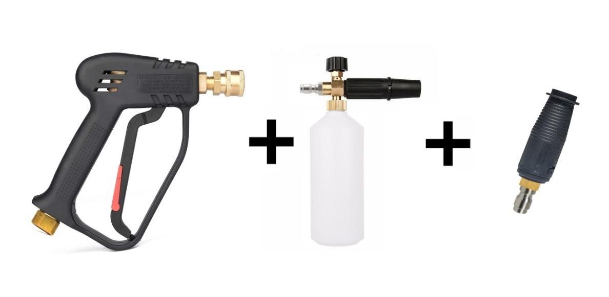 Pistola Corta 280 Bar + Foam Lance + Pico Hidrolavadora 04