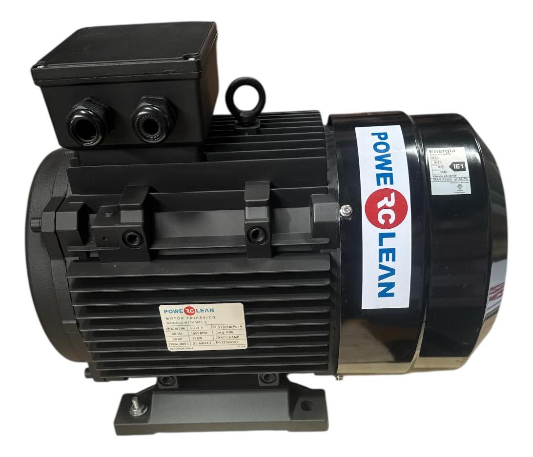 Motor Hidrolavadora 20 Hp 1450 Rpm - Eje Hueco - Negro