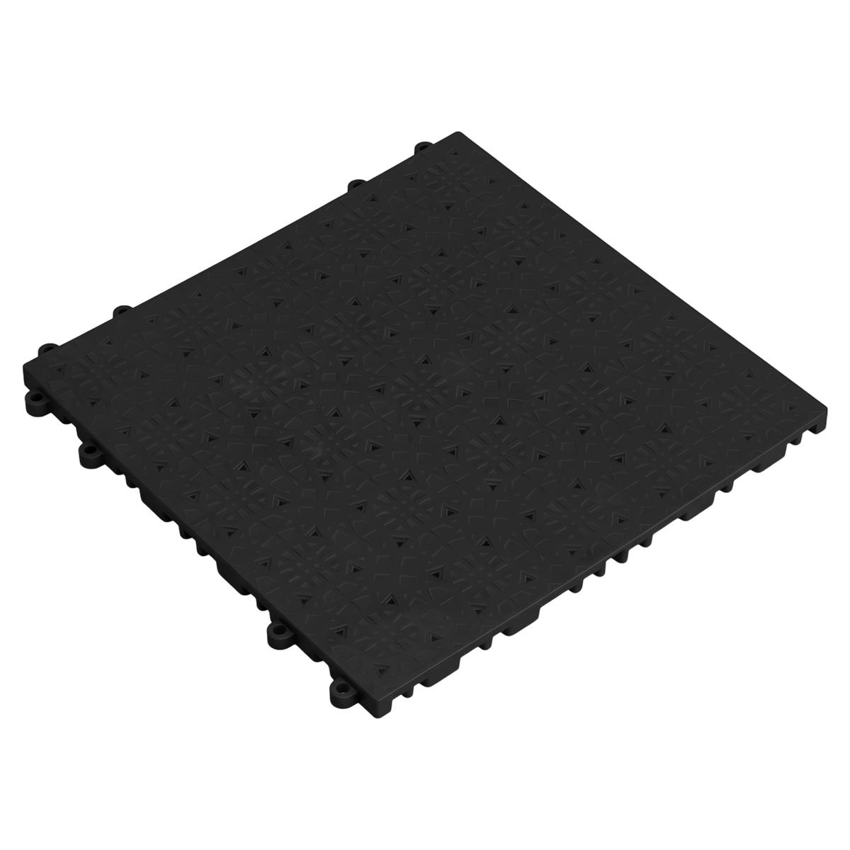 BALDOSA LISA PLASTICA NEGRA