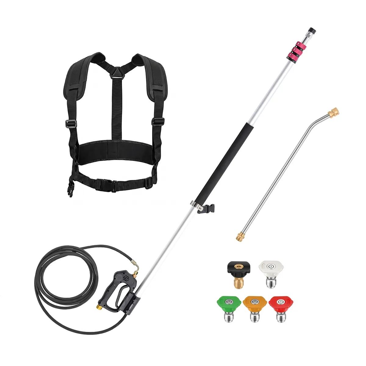 LANZA TELESCOPICA ALUMINIO 6 MTS 207 BAR C/KIT ACCESORIOS