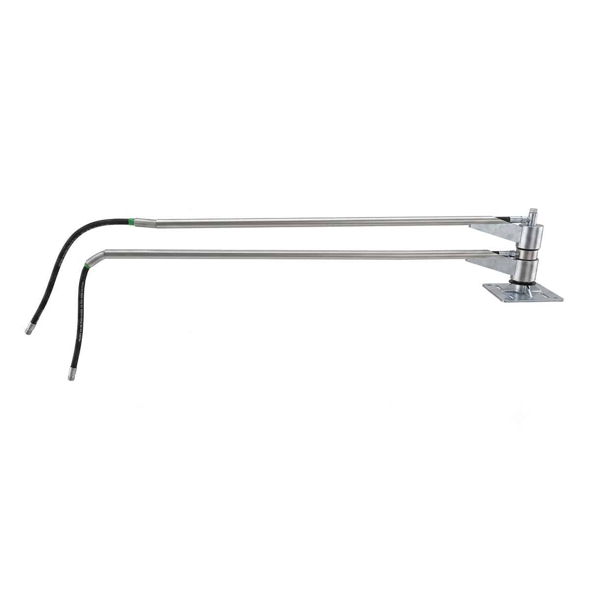 BRAZO GIRATORIO DOBLE CON SOPORTE PARA TECHO L1450MM 1/4M X 1/4H INOX 280 BAR