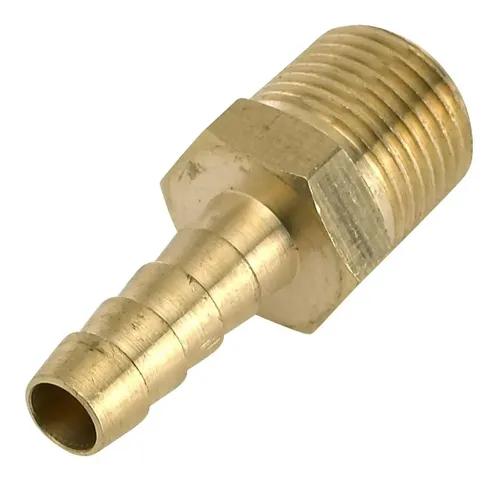 Racord Acople Para Manguera Rosca 3/8 Bronce x 8mm