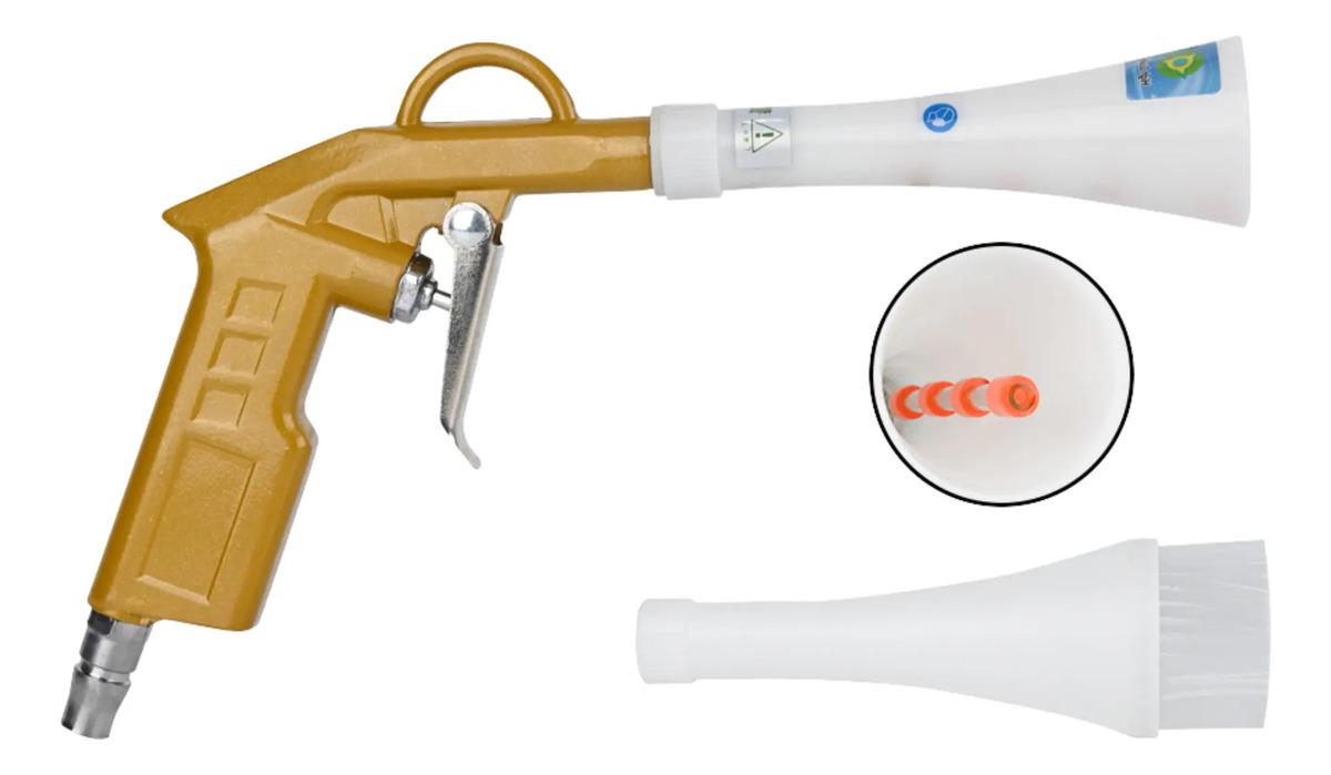 Pistola Tipo Tornador Soplado Aire Seco 2 Cabezales