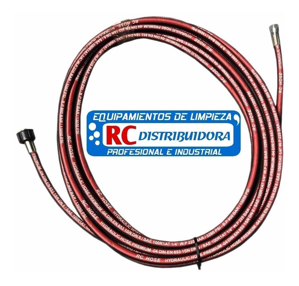 MANGUERA R2 1/4 Agua Fria X 10 MTS Con Terminales M22T14 X BSP 1/4H