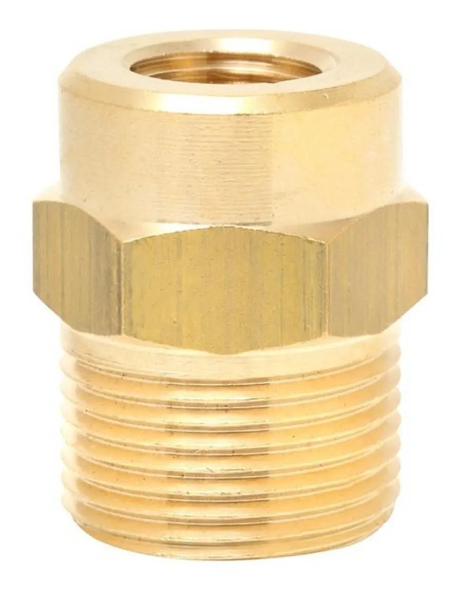 Niple Acople Rapido M22 X M14x1,5 Hembra Bronce