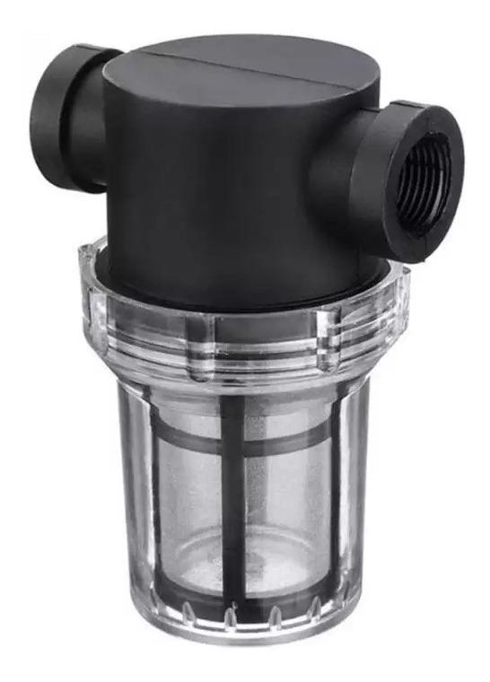 Filtro De Agua Transparente 1/2 Hembra Con Malla De Acero