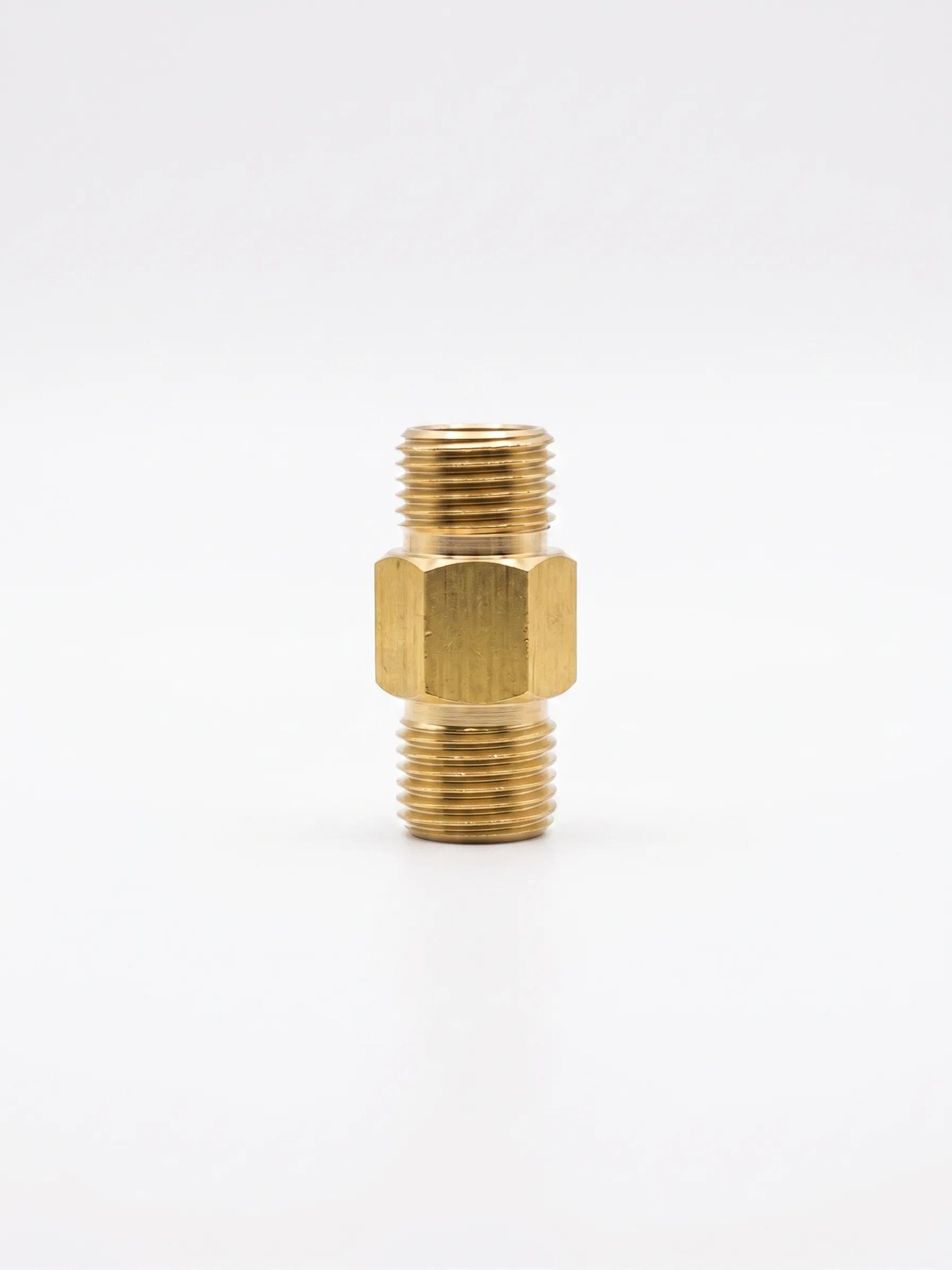 Acople Macho 1/4x1/4 Bronce Para Unir Foam Lance Con Acople