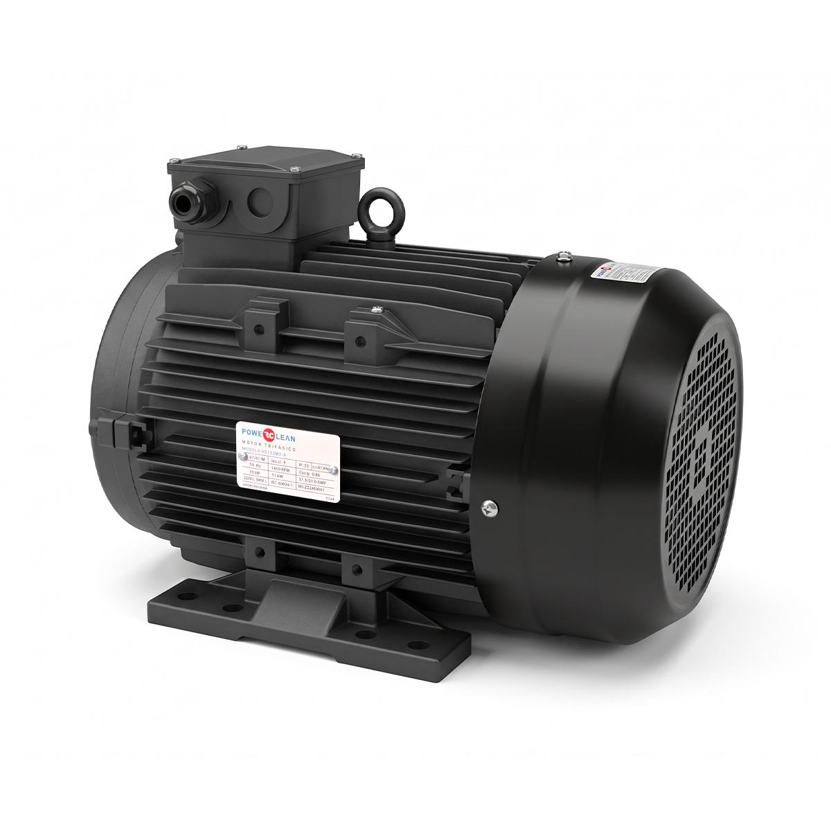 Motor Hidrolavadora 15 Hp 1450 Rpm - Eje Hueco - Negro