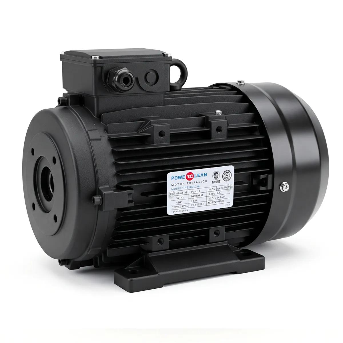 MOTOR POWERCLEAN 4HP 380V BRIDA CHICA 1450 RPM - EJE HUECO