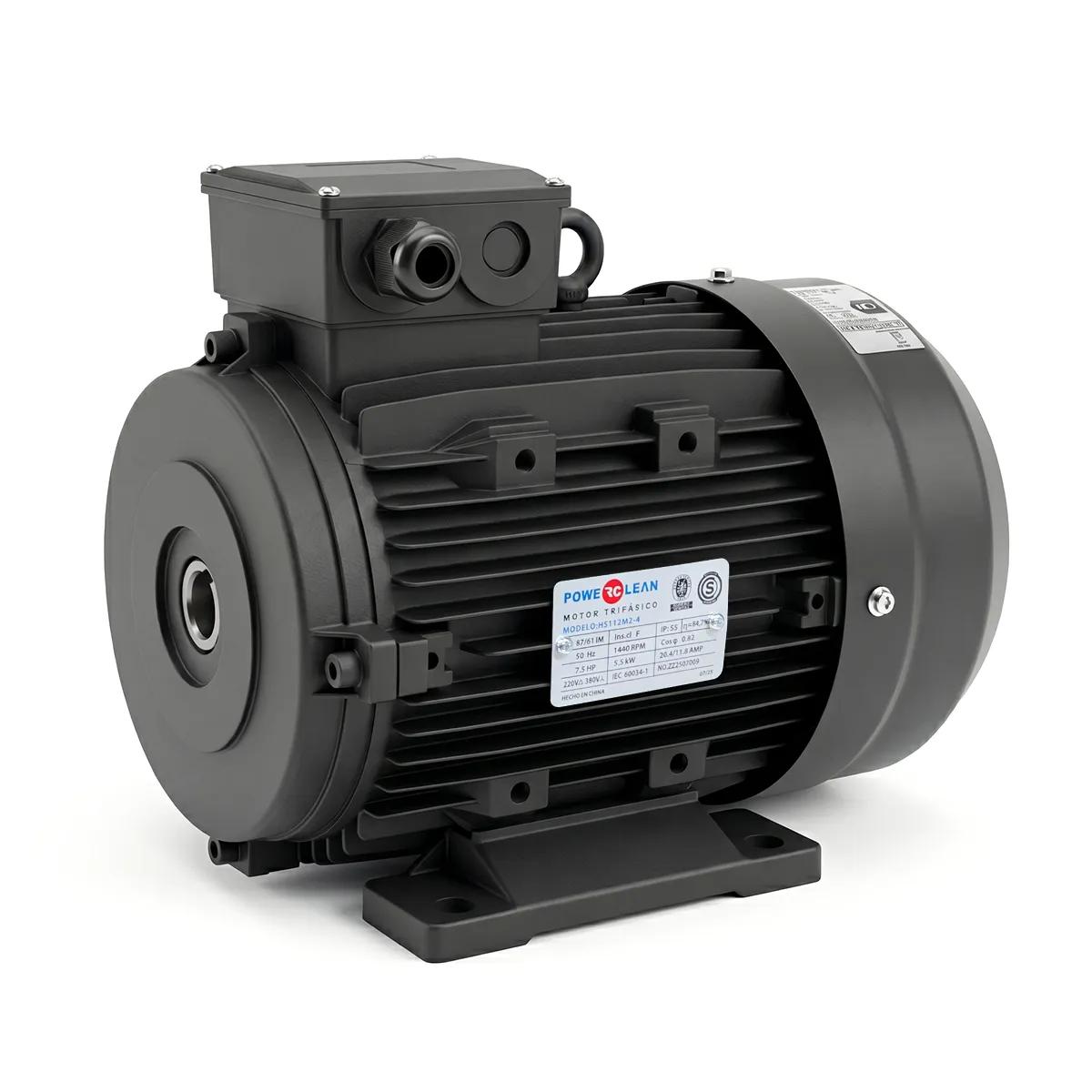 MOTOR POWERCLEAN 7,5 HP BRIDA CHICA 1450 RPM - EJE HUECO