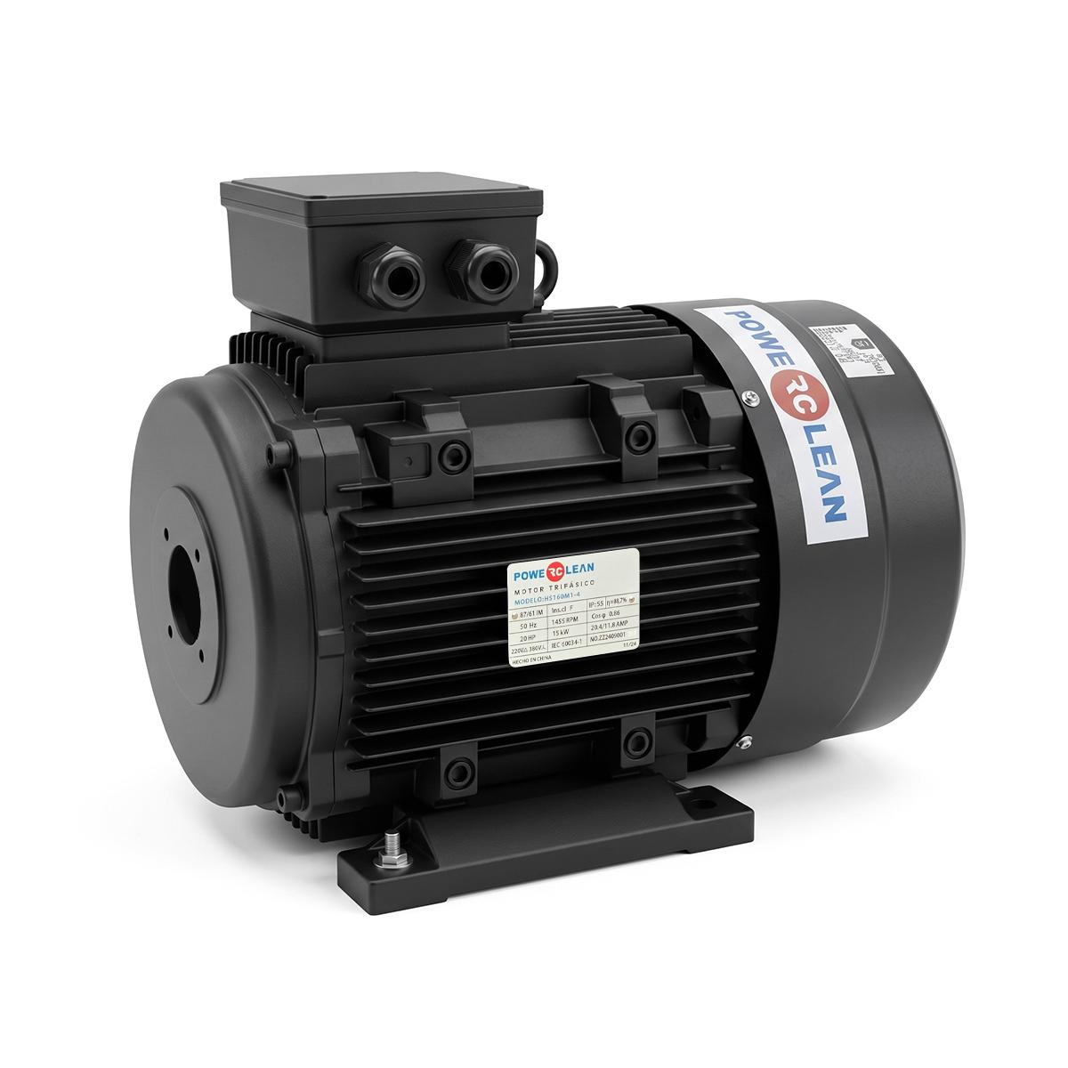 Motor Hidrolavadora 20 Hp 1450 Rpm - Eje Hueco - Negro